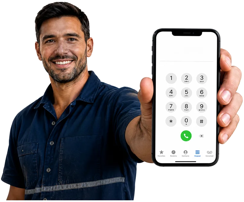 Plumber answering a Bellevue Hill enquiry by phone