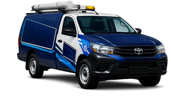 Our drain service van out on a Bellevue Hill job